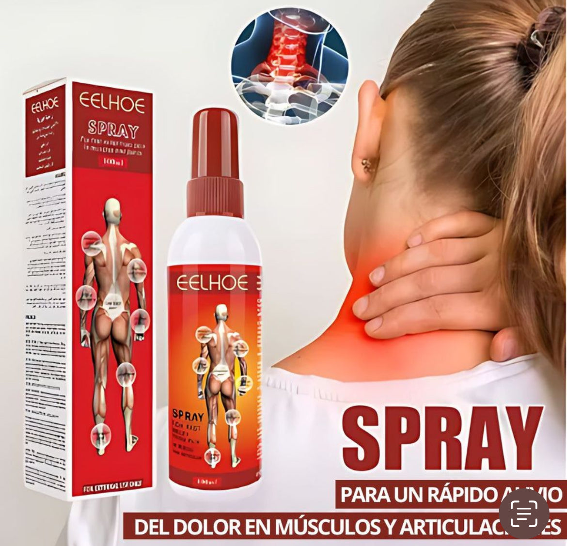 Spray Analgésico de Acción Rápida para el Dolor
