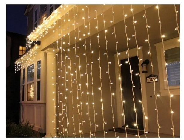Cortina 3x2 Mts Luz Calida