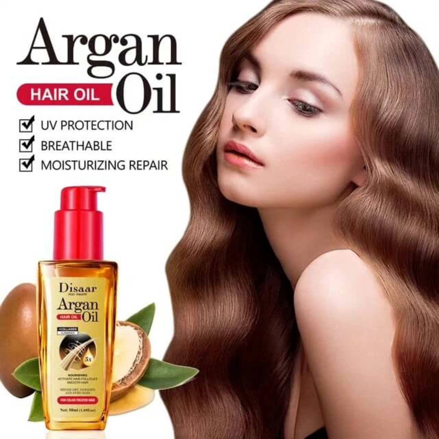 Aceite Cabello Argan Nutricion y Repara