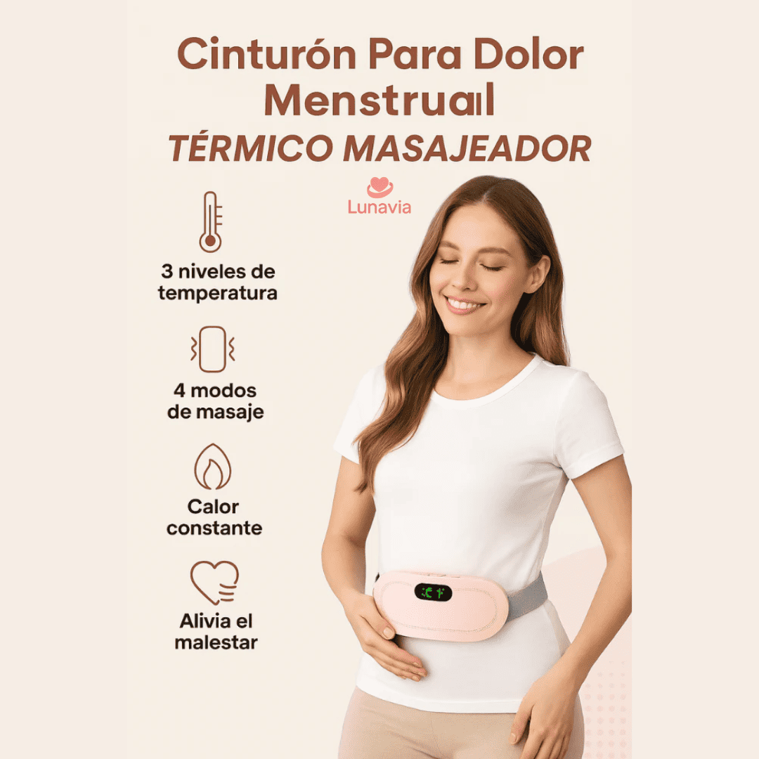 Lunavia™ Cinturón Térmico Menstrual - ¡EL MEJOR ALIADO PARA TU CICLO MENSTRUAL!
