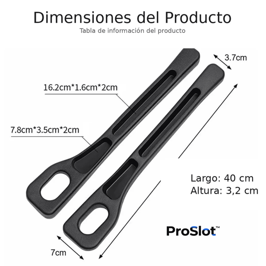 ProSlot™ Protector Lateral Anti-Caídas para Asientos de Auto (Par Universal)