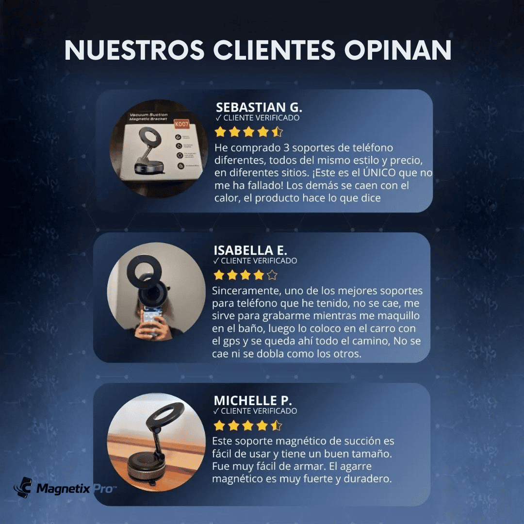 Magnetix Pro™ Soporte Magnetico para Celular Fijación ultra Firme