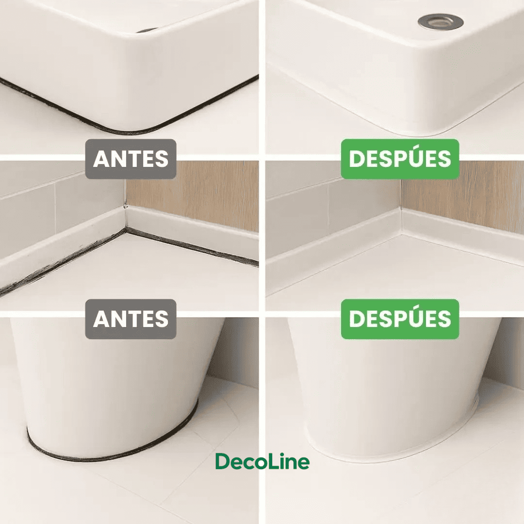 DecoLine™ Cinta Selladora Impermeable para Baño y Cocina Pack x2 12M