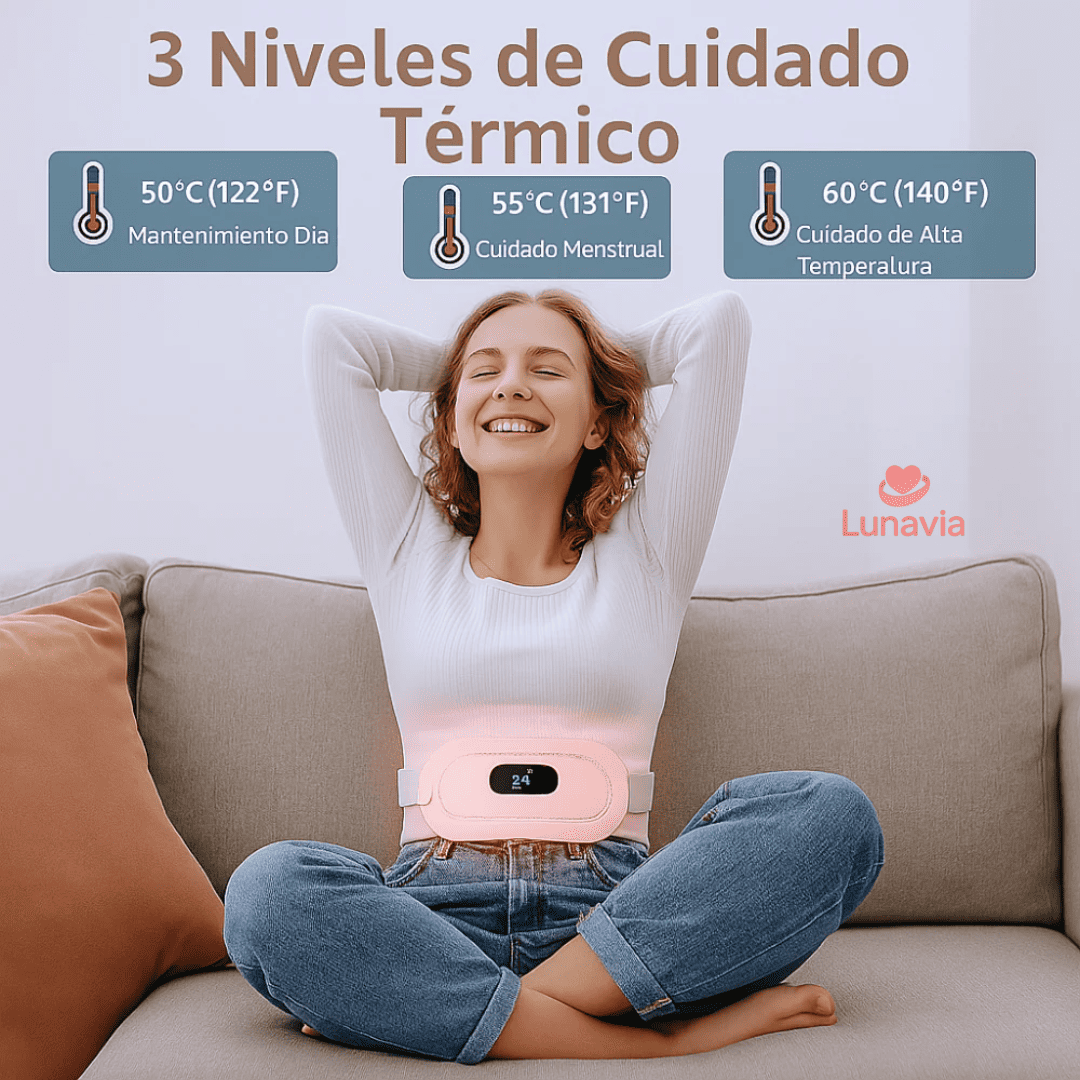 Lunavia™ Cinturón Térmico Menstrual - ¡EL MEJOR ALIADO PARA TU CICLO MENSTRUAL!