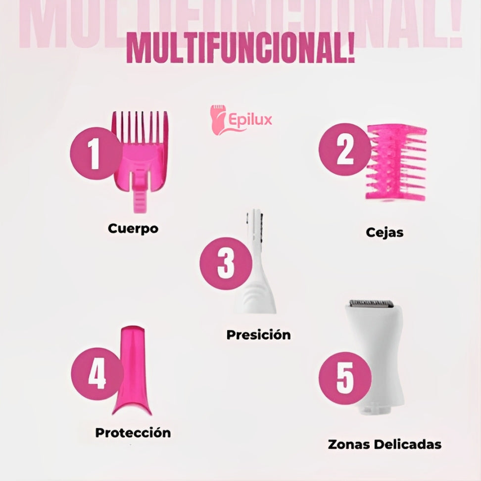 Epilux™ Depiladora Femenina 5 en 1