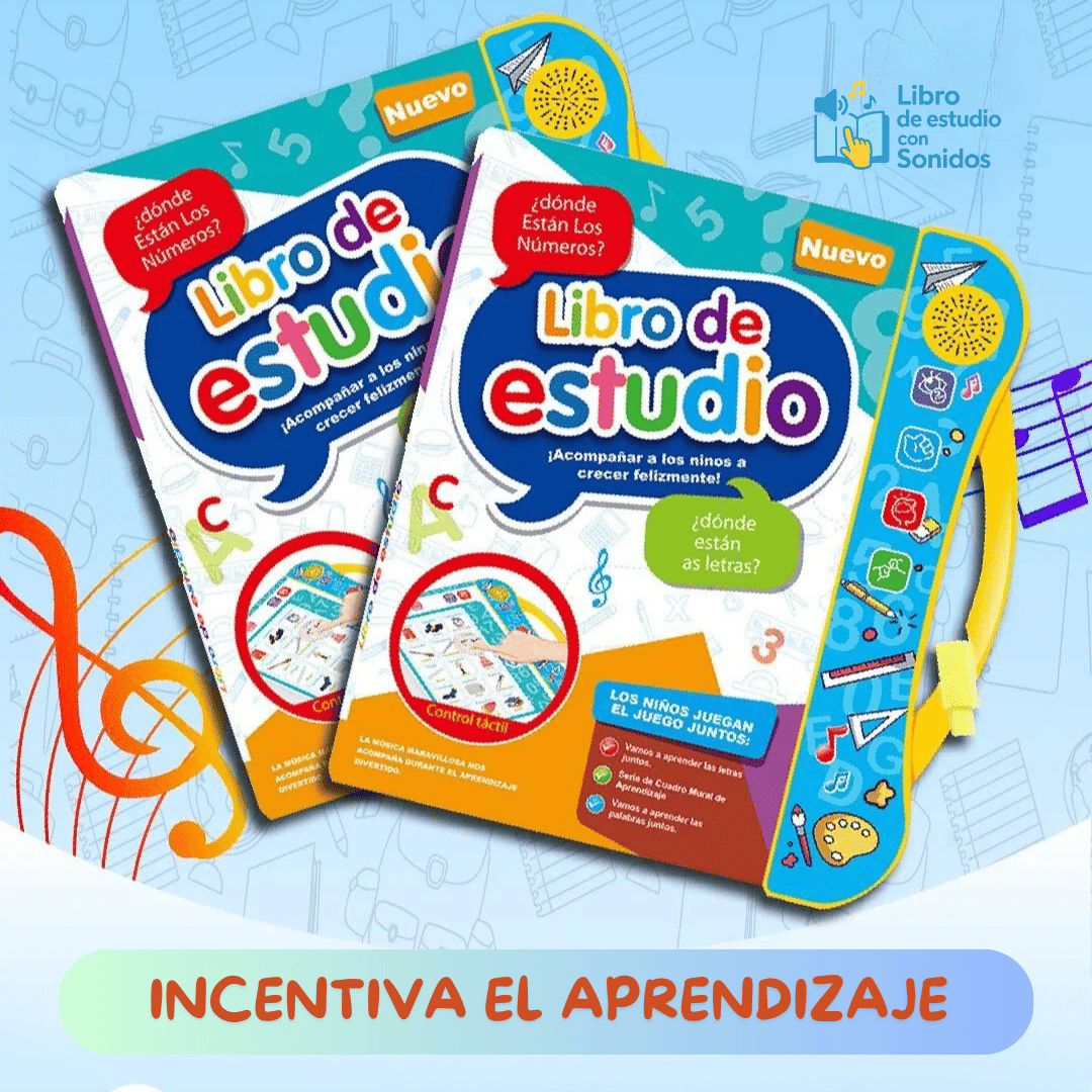 Libro de Estudio con Sonido para Niños
