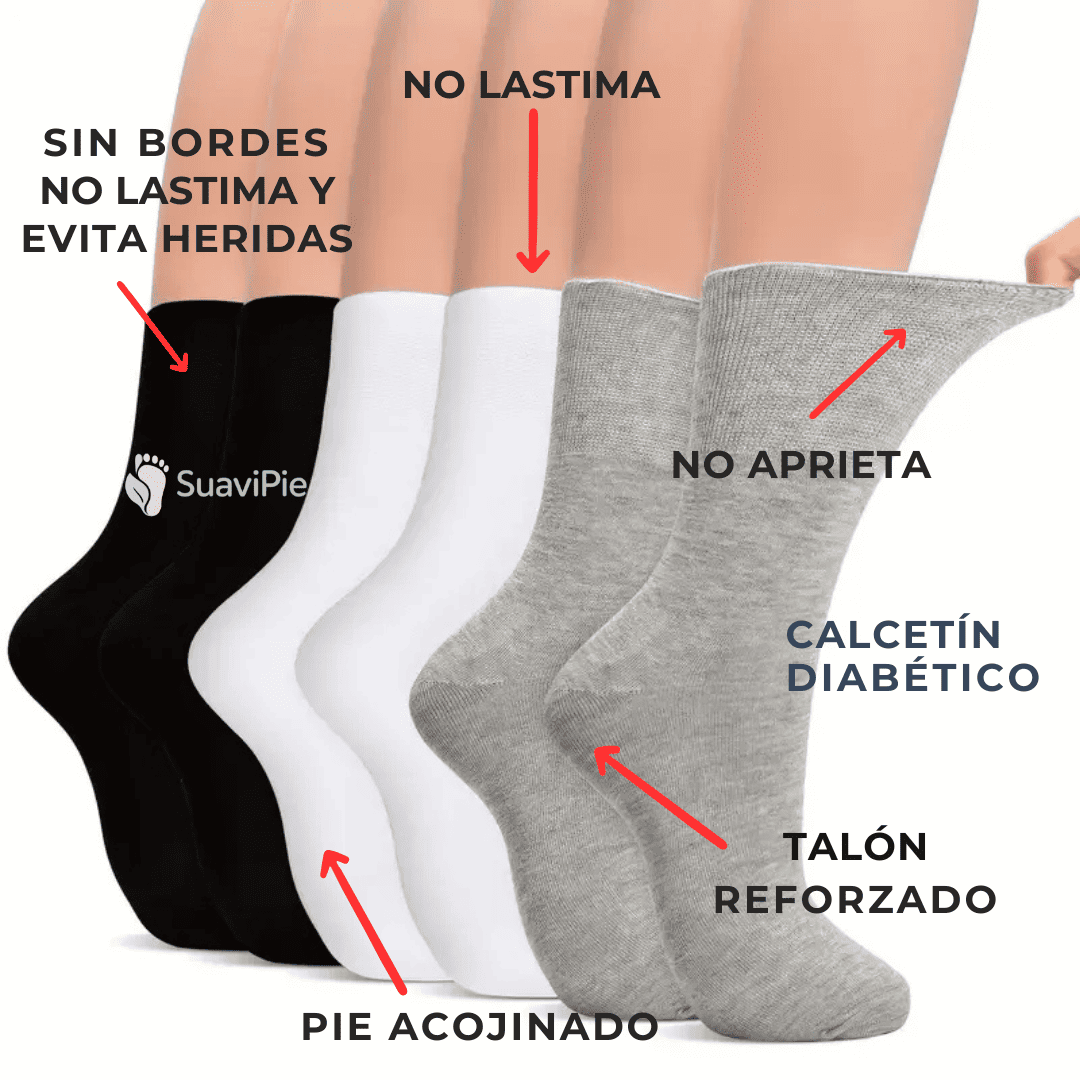 SuaviPie™ Calcetines para Diabéticos Pack x12