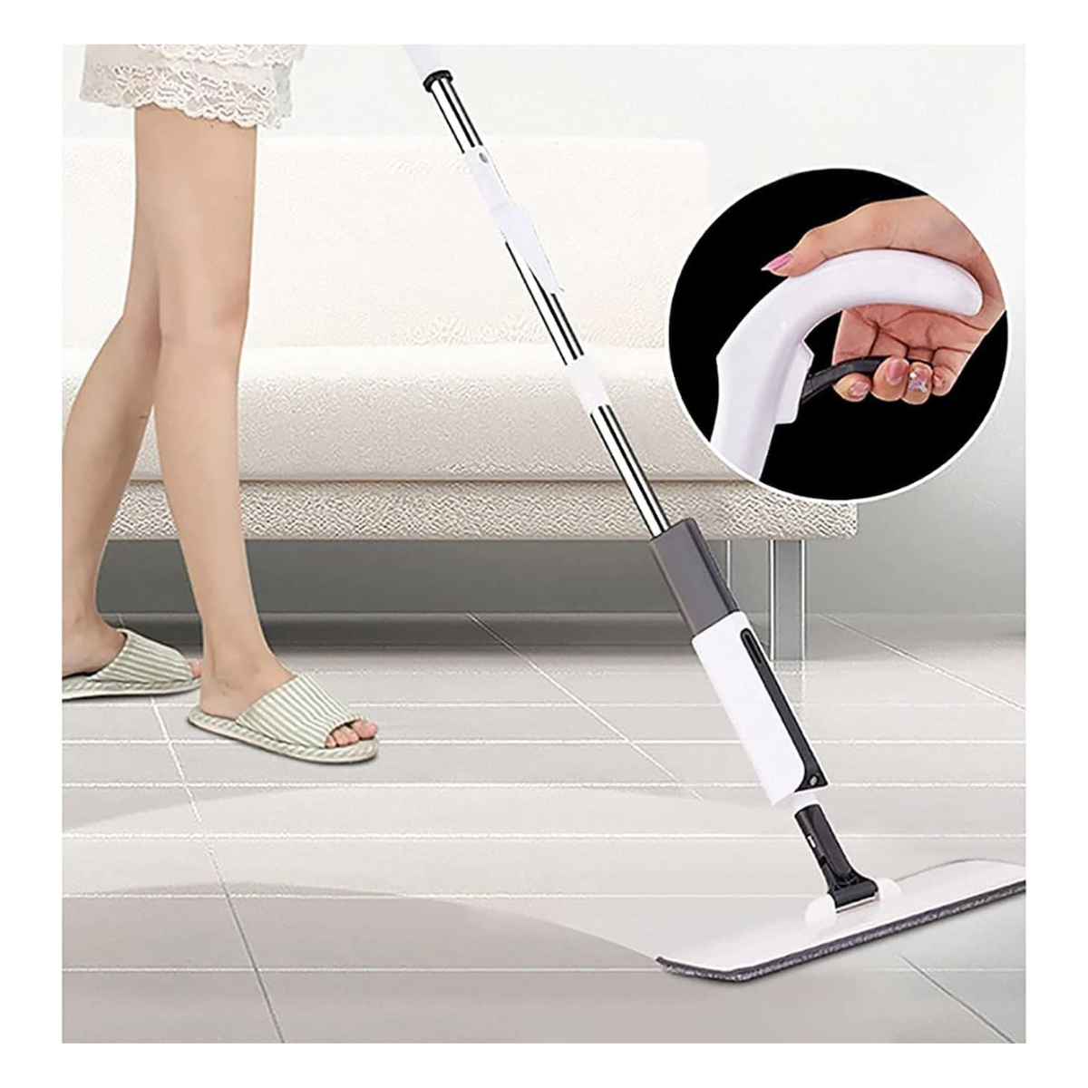 Trapeador Giratorio Con Spray