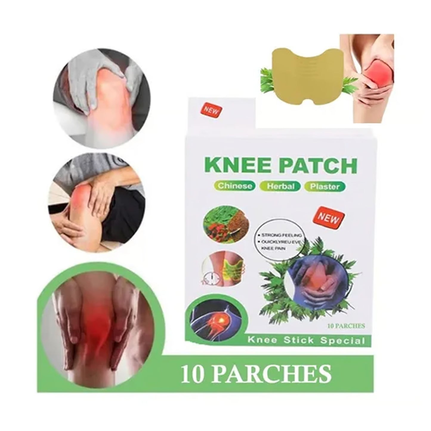 Pack De 5 Parche De Rodilla 6x10 60 Un