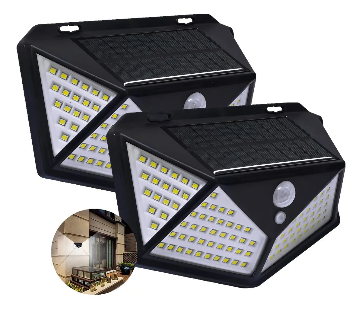 Lampara De Pared Led Solar X2