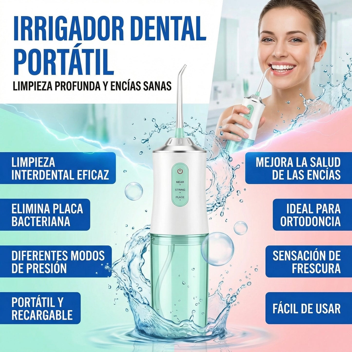 Irrigador Bucal Anti Mal Olor