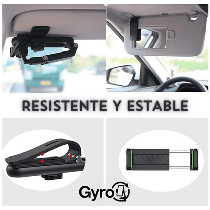 Gyro™ Soporte para celular giratorio y retráctil para auto