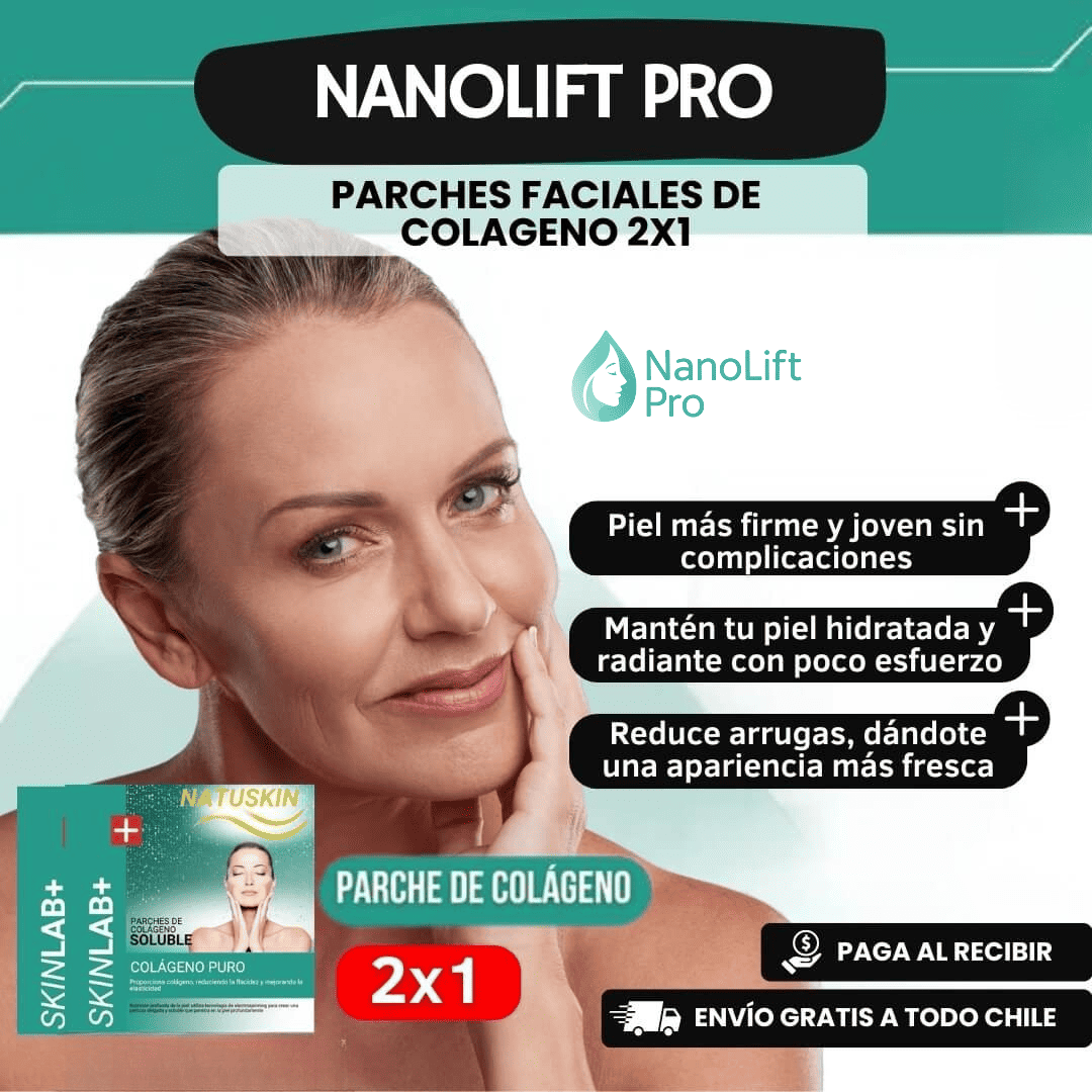 NanoLift Pro™ Parches de Colágeno Rejuvenecimiento Facial Avanzado – Pack Completo x24