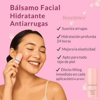 Rosetimes™ Bálsamo Facial Hidratante Antiarrugas, Piel sin Imperfecciones