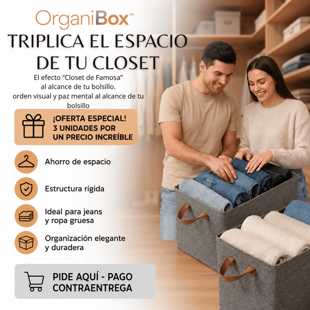 OrganiBox™ Caja Organizadora Plegable Multifuncional Pack x2