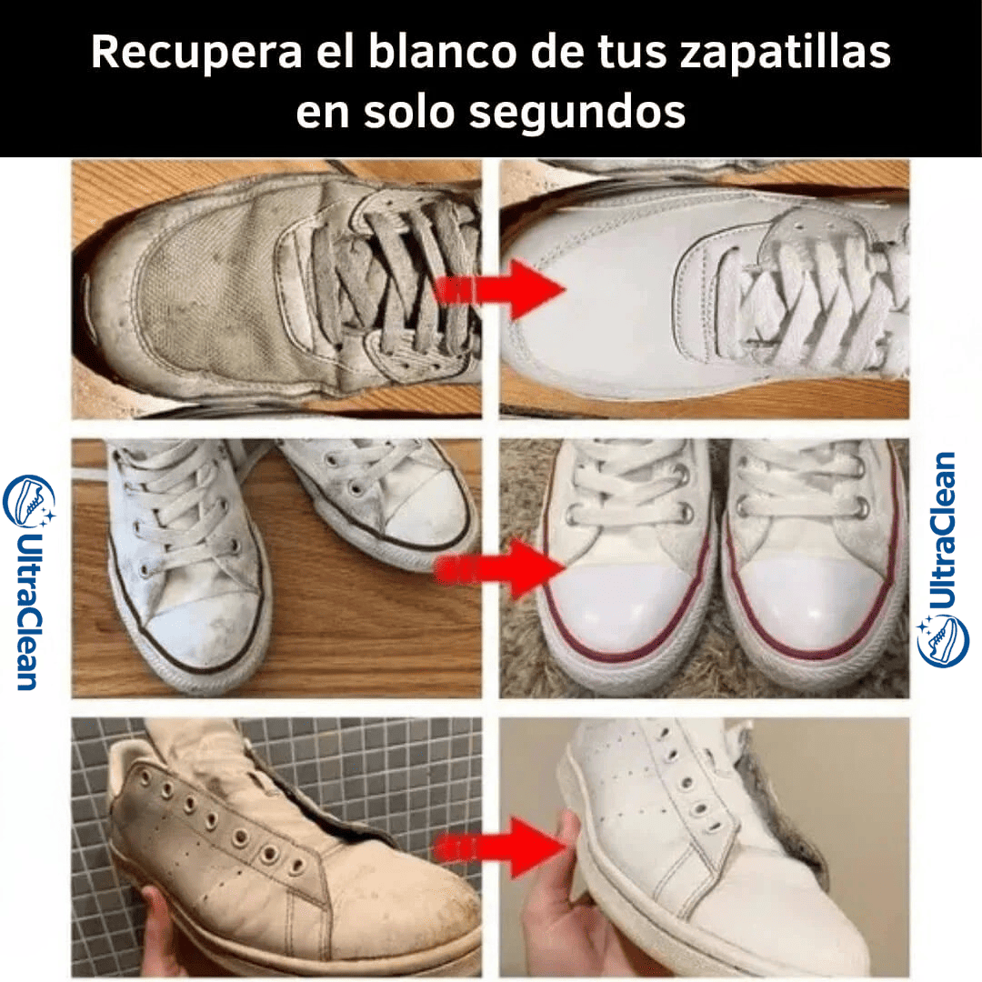 Ultra Clean™ Cremas Limpiadoras de Zapatillas y Zapatos Blancos Pack x2