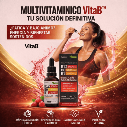VitaB™ Complejo B Triple Acción Máxima Energía y Enfoque