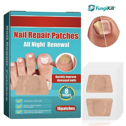 FungiKill™ Parche Elimina Hongos en Uñas, Protege y Restaura Pack x36 Parches