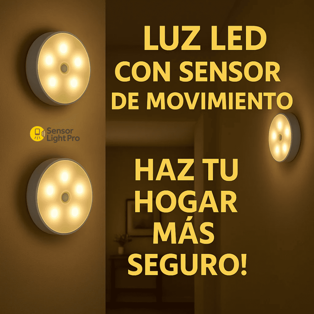 SensorLight Pro™ Lampara LED Portátil con Sensor de Movimiento - 😱OFERTA PACK X6