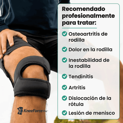 KneeForce Pro™ – Par de Menisqueras Doble Ajustable de Alta Compresión