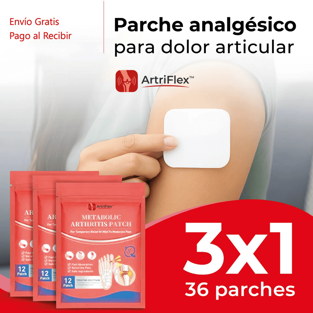 ArtriFlex™ Parche Analgésico para Dolor Articular 3X1