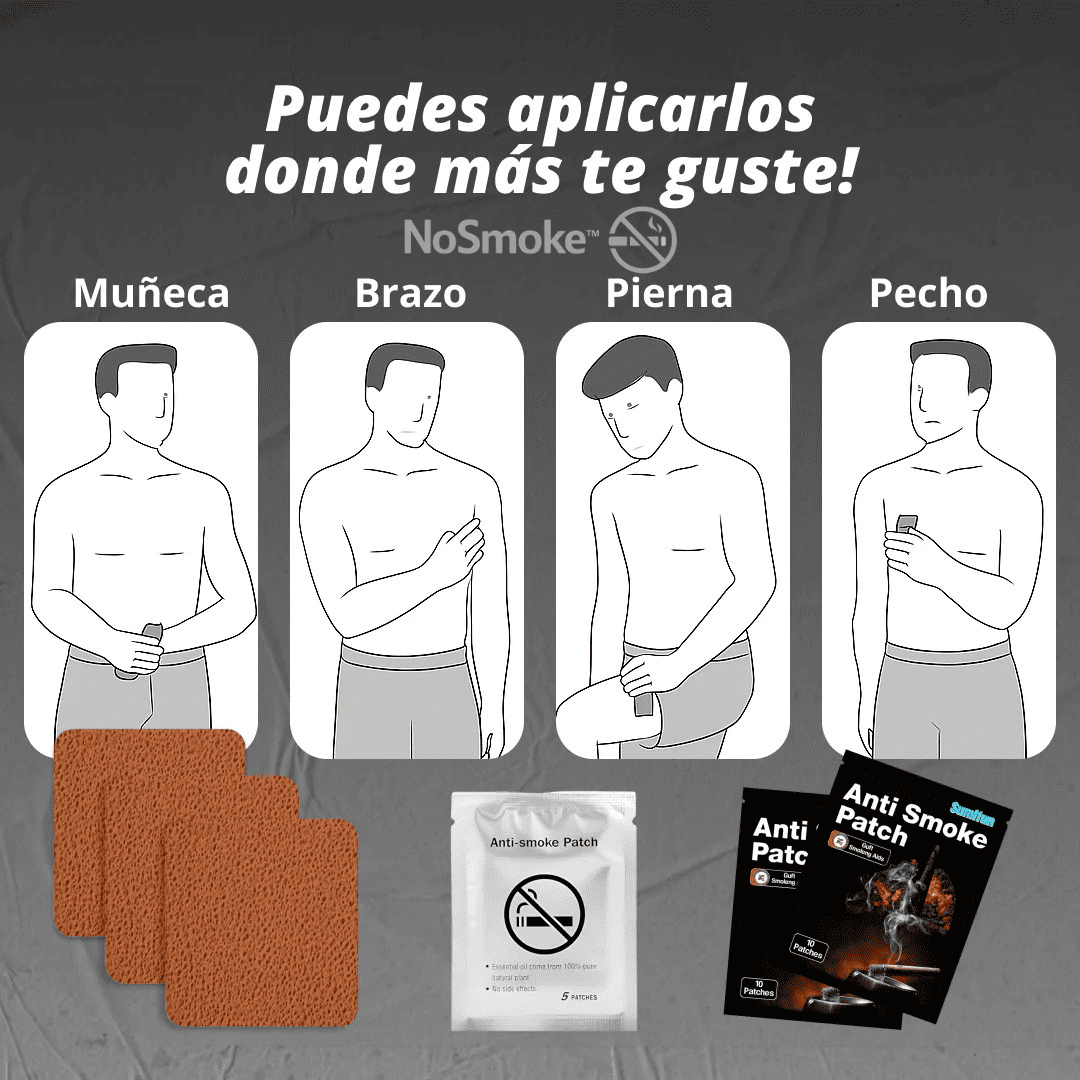 NoSmoke™ Parche Antitabaco Transdérmico 2X1
