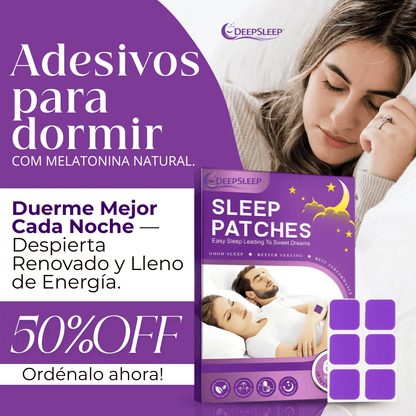 DEEPSLEEP™ Parches Para Dormir con Melatonina Natural Pack 2X1