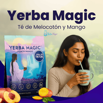 Yerba Magic™ Té de Melocotón y Mango Cuida tu Digestión y Realza tu Silueta