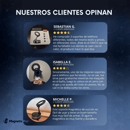 Magnetix Pro™ Soporte Magnetico para Celular Fijación ultra Firme