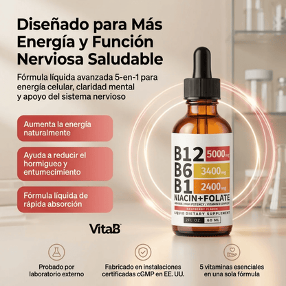 VitaB™ Complejo B Triple Acción Máxima Energía y Enfoque