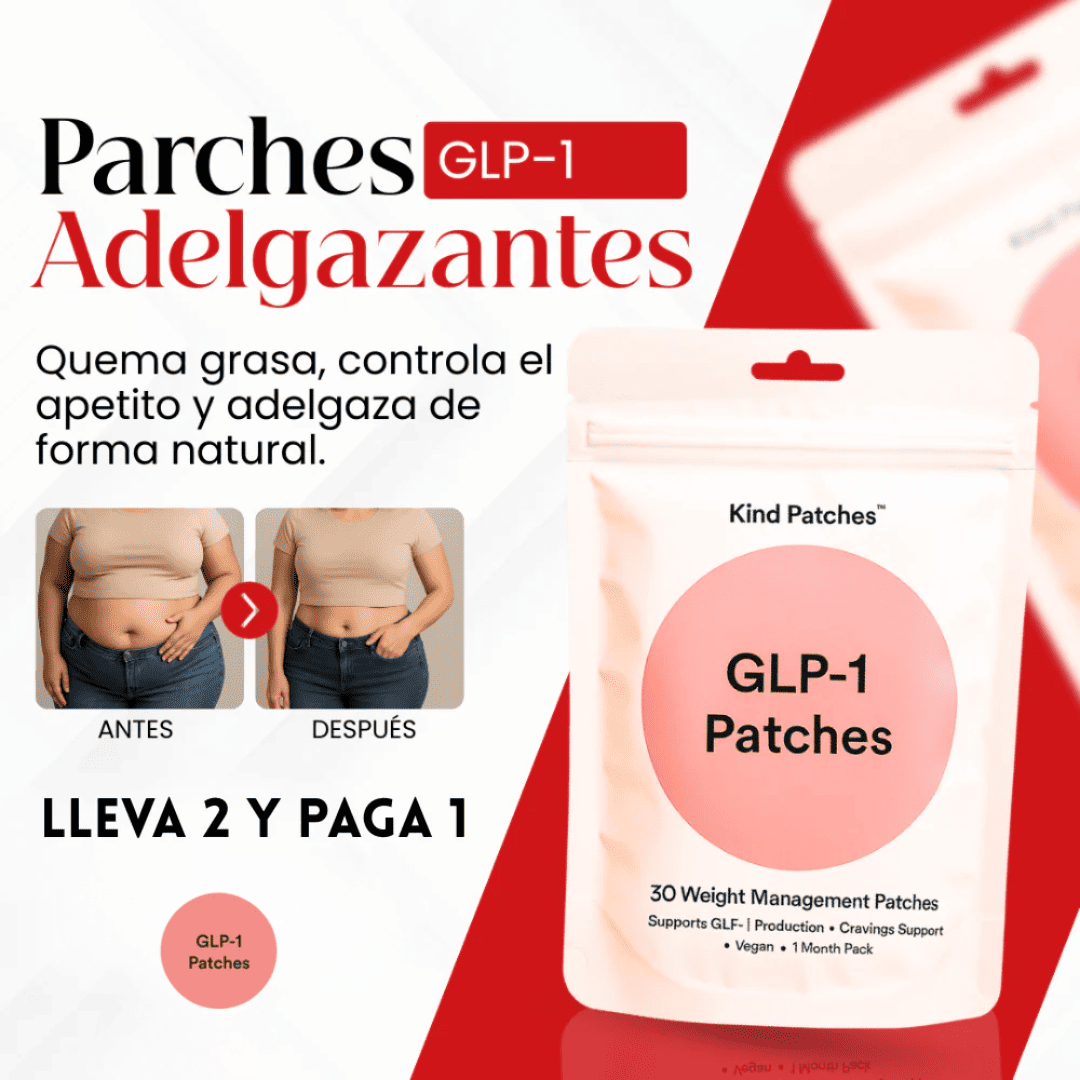Kind Patches™ Parches Adelgazantes GLP-1 - Controla tu Peso Fácil y Seguro 2x1