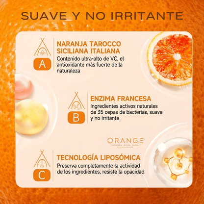 ORANGE™ Exfoliante Rostro y Cuerpo Aclarador de Manchas
