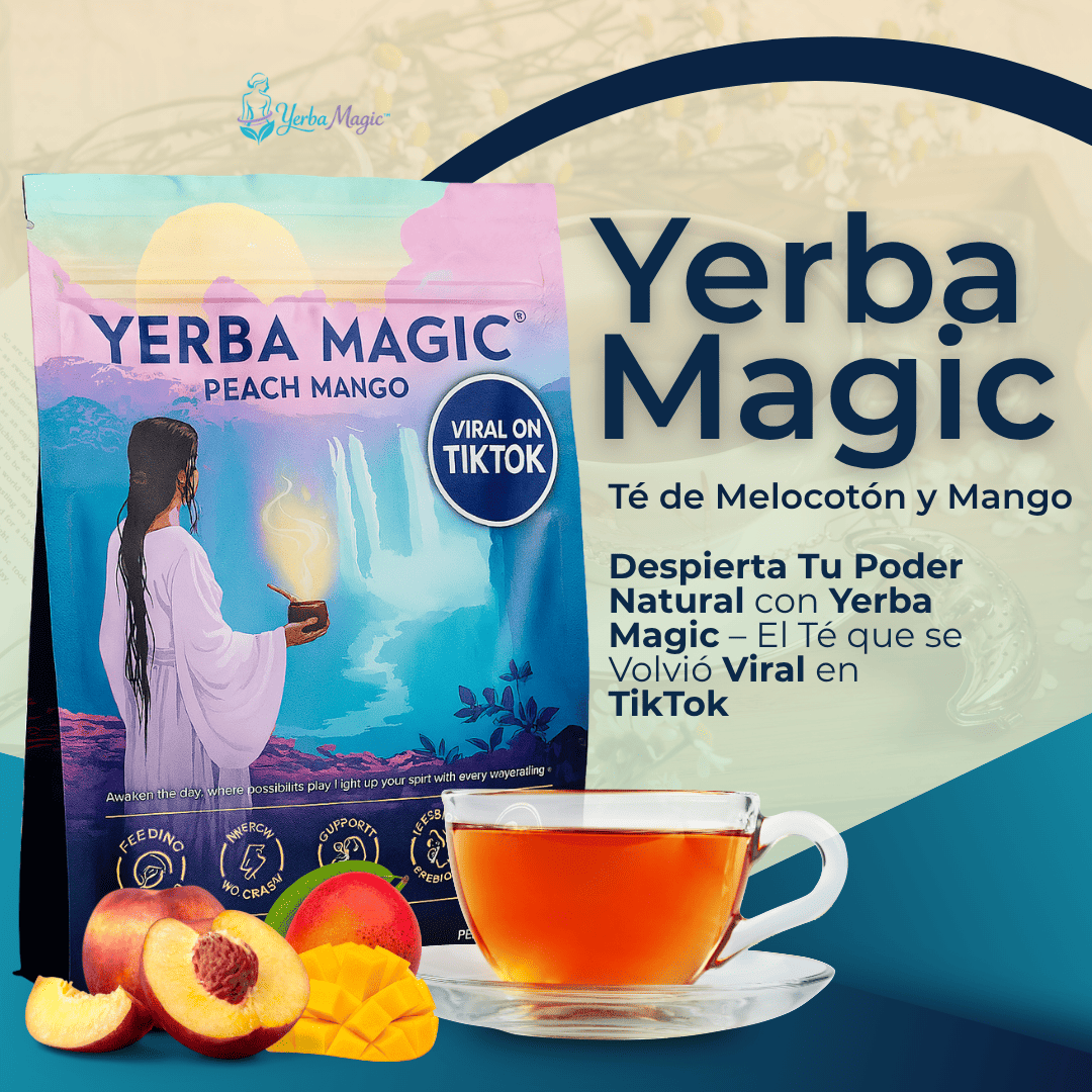 Yerba Magic™ Té de Melocotón y Mango Cuida tu Digestión y Realza tu Silueta