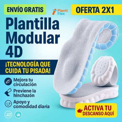 PlantiFlex™ Plantillas Ortopédicas Modulares 4D