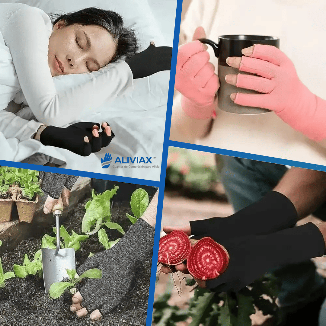 ALIVIAX™ Guantes de Compresión, Alivia el Dolor Articular, la Inflamación y la Rigidez