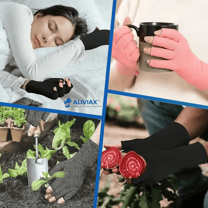 ALIVIAX™ Guantes de Compresión, Alivia el Dolor Articular, la Inflamación y la Rigidez