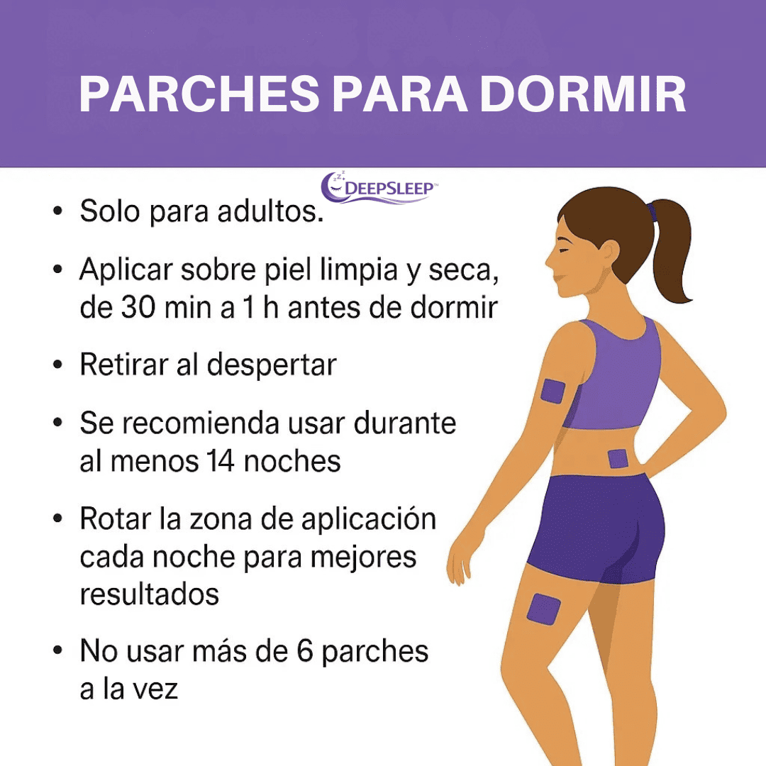 DEEPSLEEP™ Parches Para Dormir con Melatonina Natural Pack 2X1