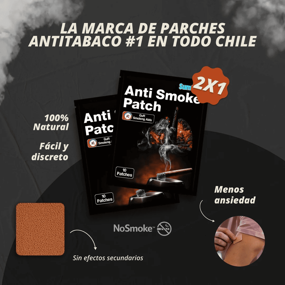 NoSmoke™ Parche Antitabaco Transdérmico 2X1