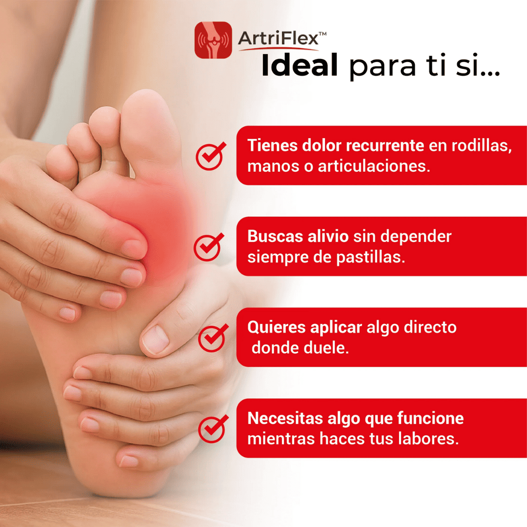 ArtriFlex™ Parche Analgésico para Dolor Articular 3X1