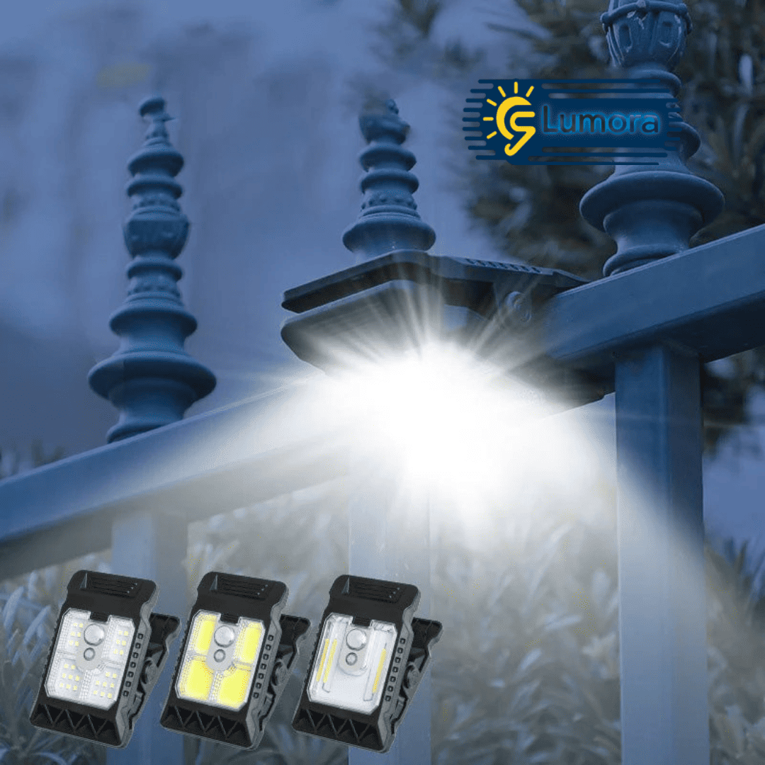 Lumora™ Clip Led Solar para Exteriores Portátil