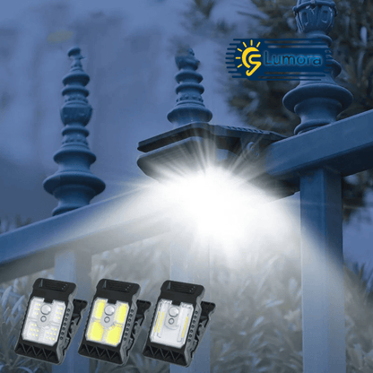 Lumora™ Clip Led Solar para Exteriores Portátil