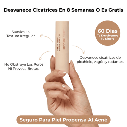 Scar Solutions™ Stick Remodelador de Cicatrices de Acné y estrías