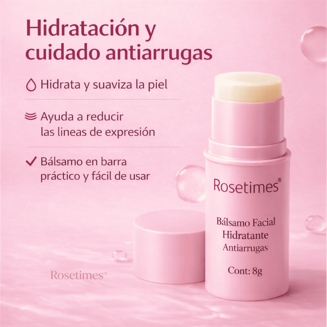 Rosetimes™ Bálsamo Facial Hidratante Antiarrugas, Piel sin Imperfecciones