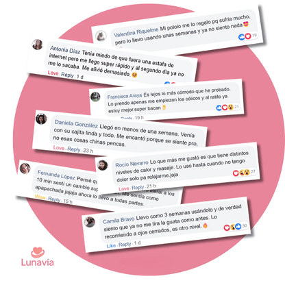 Lunavia™ Cinturón Térmico Menstrual - ¡EL MEJOR ALIADO PARA TU CICLO MENSTRUAL!