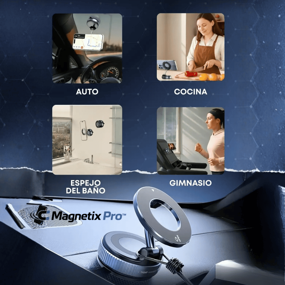 Magnetix Pro™ Soporte Magnetico para Celular Fijación ultra Firme