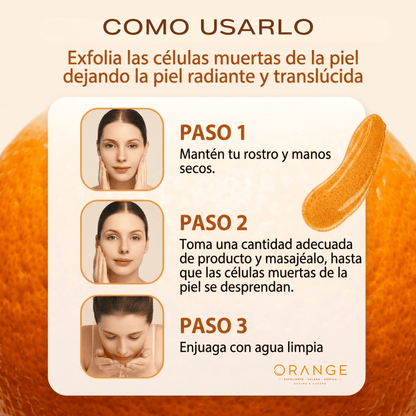 ORANGE™ Exfoliante Rostro y Cuerpo Aclarador de Manchas