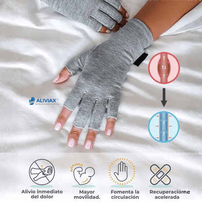 ALIVIAX™ Guantes de Compresión, Alivia el Dolor Articular, la Inflamación y la Rigidez