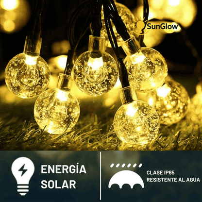 SunGlow™ Luces Solares para Exteriores ¡SÚPER OFERTA! 6 Metros 40 luces