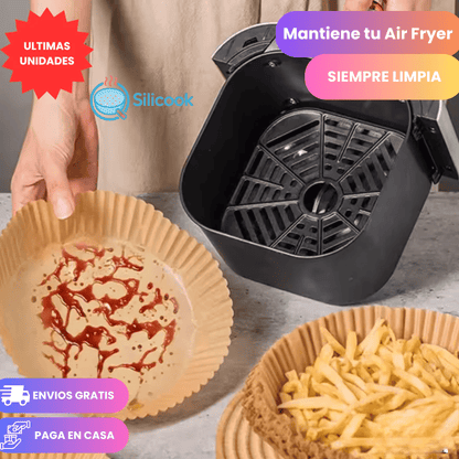 Silicook™ Kit 6 Moldes en 1 para Freidora de Aire + Recetario incluido