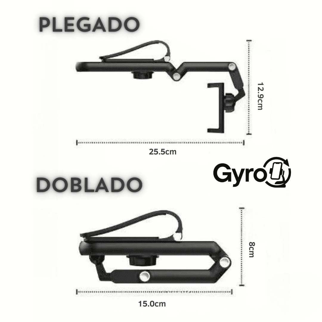 Gyro™ Soporte para celular giratorio y retráctil para auto